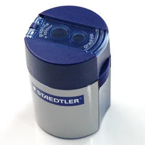 

Точилка для карандашей с двойным отверстием, металлический держатель для лезвий с защитной крышкой, бесплатная доставка