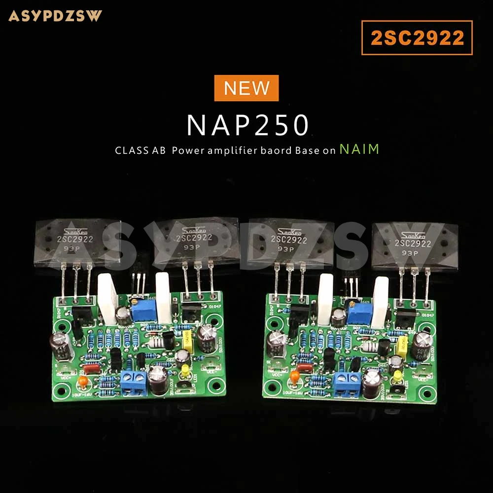 2 CH Stereo MINI NAIM NAP250 MOD 2SCS2922 Power amplifier DIY Kit/Finished board