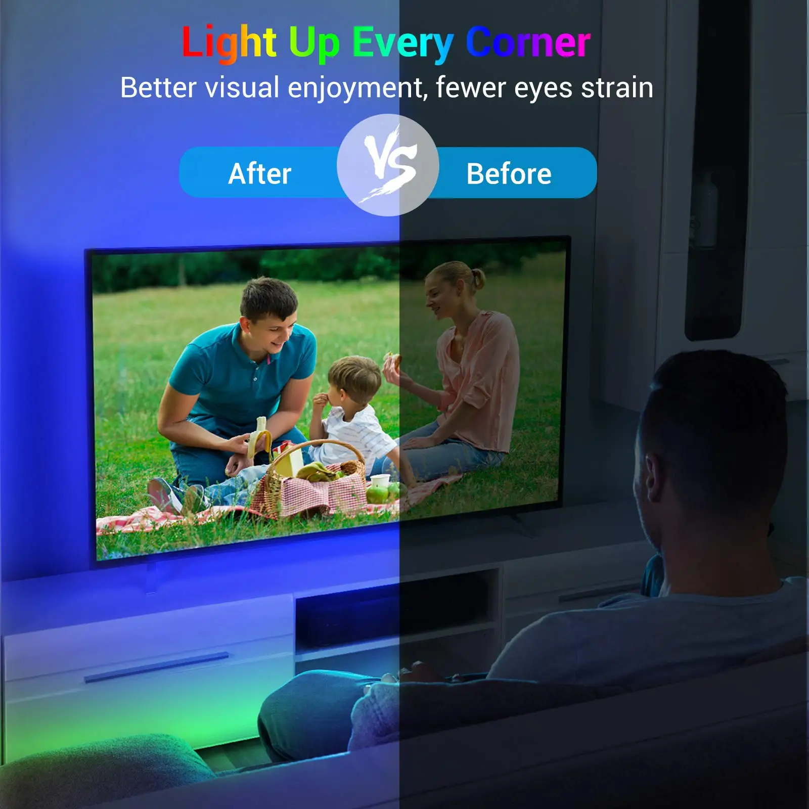 5M-20M LED Lights Strip Bluetooth USB 5050 5V LED Strip RGB Flexible Lamp Tape Ribbon RGB TV Desktop Screen BackLight Diode Tape