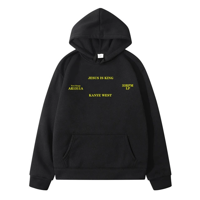 Uomo pullover felpe con cappuccio Jesus Is King Kanye West Vintage autunno inverno blu Hip Hop felpe con cappuccio in pile felpe con cappuccio Urban Streetwear donna AliExpress