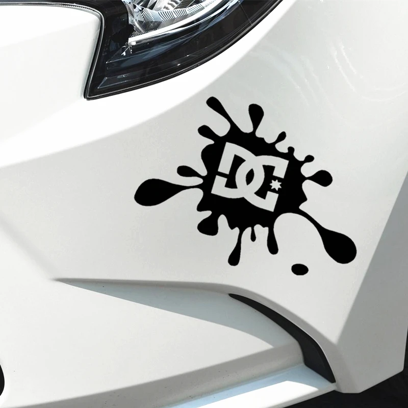 Car Stickers DC Block Splash Funny Reflective Decals For Fuel Tank Cap Cover Trunk Windshield Motorcycle Auto Tuning Styling