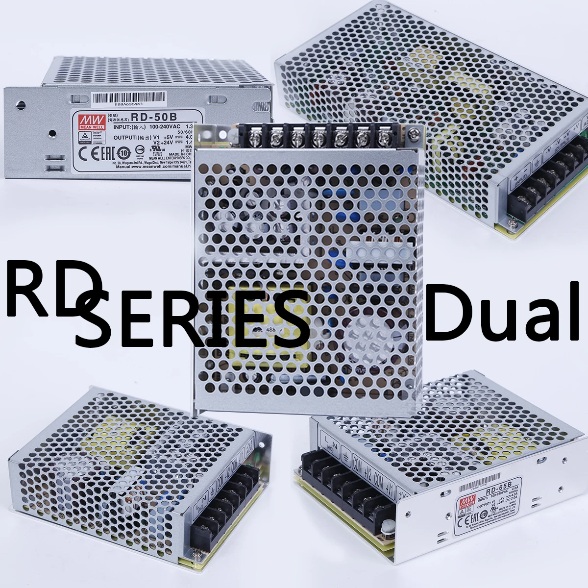 

(meanwell)RD-35/50/65/85/125 A/B/1224/2412 Dual power supply nameplate acdc 5v/12v/13.5v/24v/48v 1/1.3/2/2.2/3/3.7/4/4.6/7/7.7/8