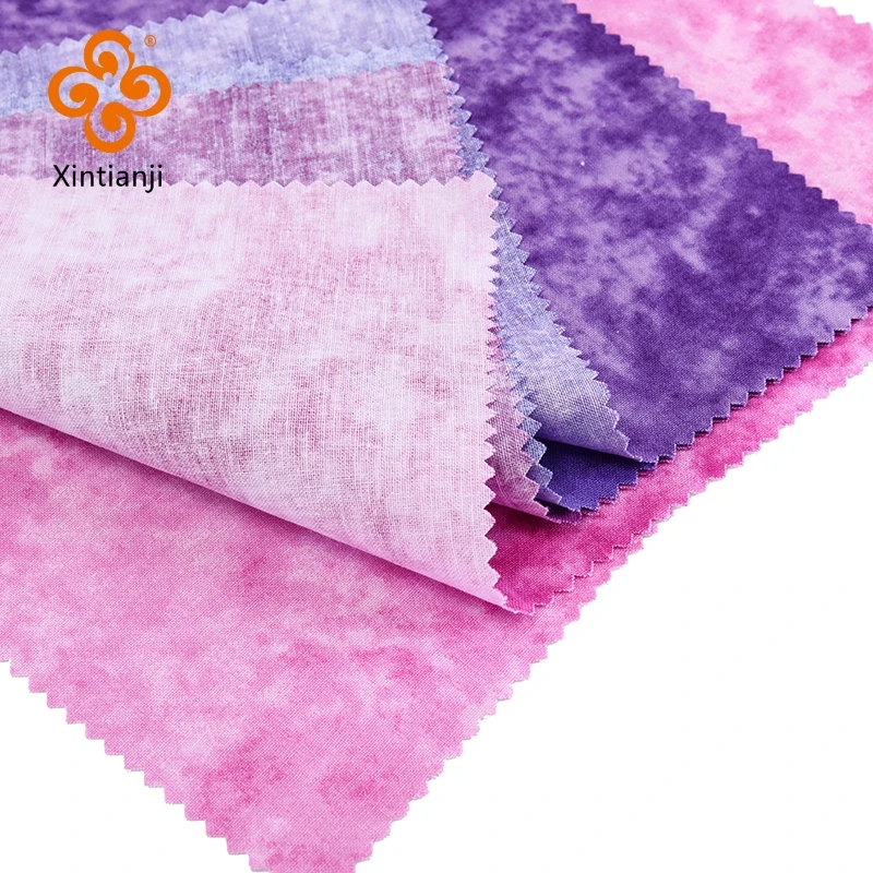 Tie-Dye Print Patchwork Tkanina bawełniana Dziecięca tęczowa tkanina Diy Tkanina Ręcznie robione akcesoria TJ1011