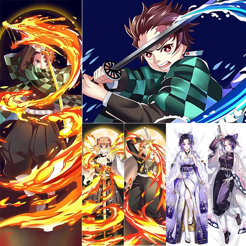 

Demon Slayer KNY Kimetsu no Yaiba cosplay dakimakura cases waifu boy girl character Shinobu Kocho Kyojuro Rengoku Tanjiro Kamado