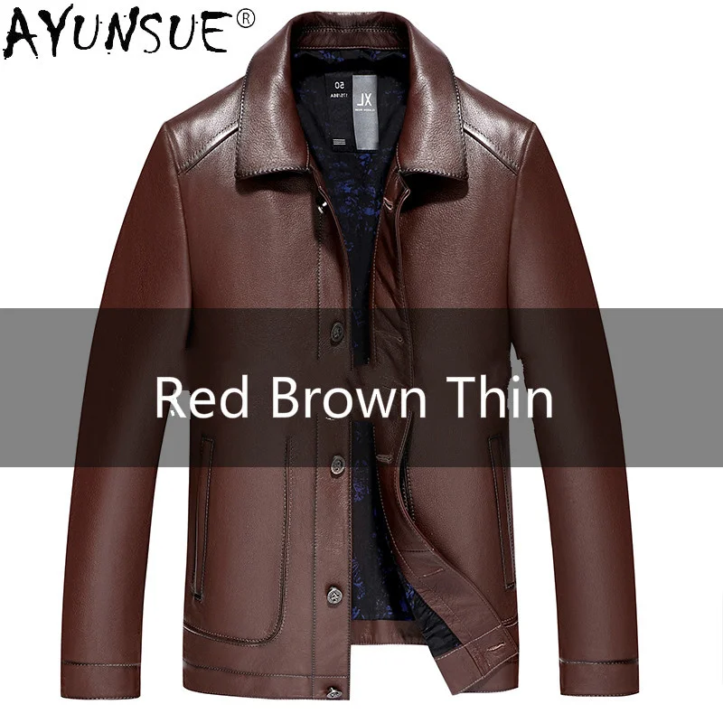 Clothing Men's New Genuine Cowhide Leather Jacket Men Motorcycle Coat 20% Duck Down Jackets Hommes Veste LXR873