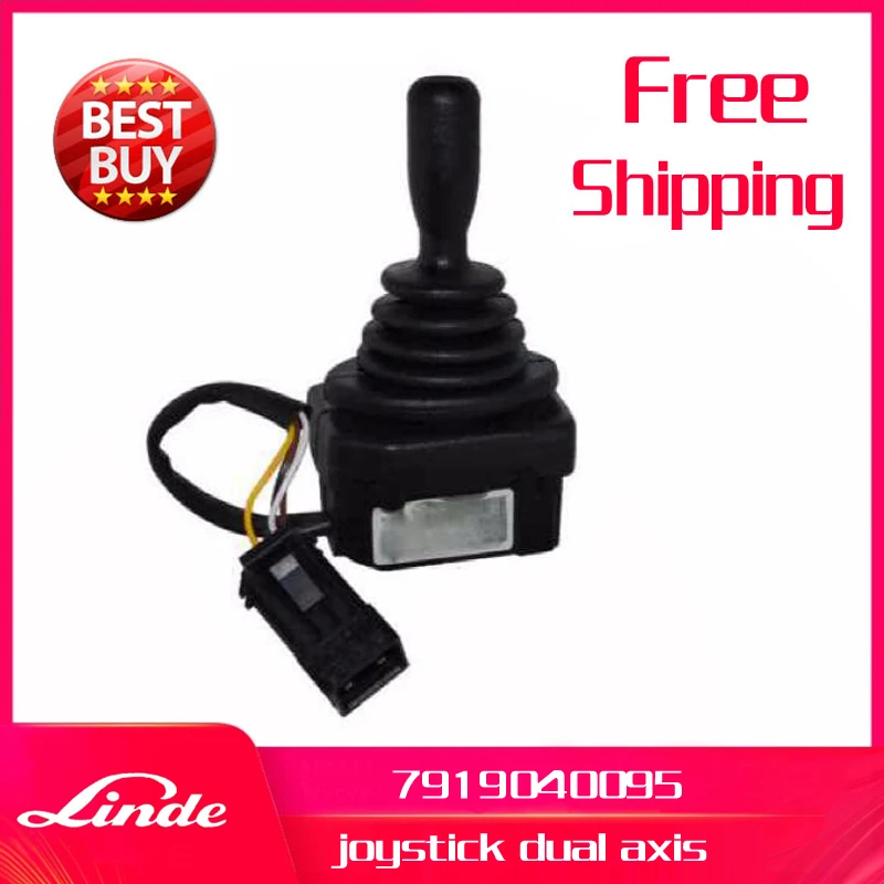 Linde รถ Part 7919040095จอยสติ๊ก Dual แกนใช้สำหรับ115 1123ไฟฟ้าเข้าถึงรถบรรทุก R10 R12 R14 R16 R18 R20อะไหล่ใหม่