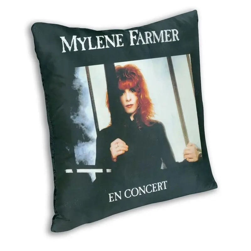 Mylene Farmer Square Throw Pillow Case Home Decor Fashion Pillowcover 3D Printing French Singer Cushion Cover for Living Room