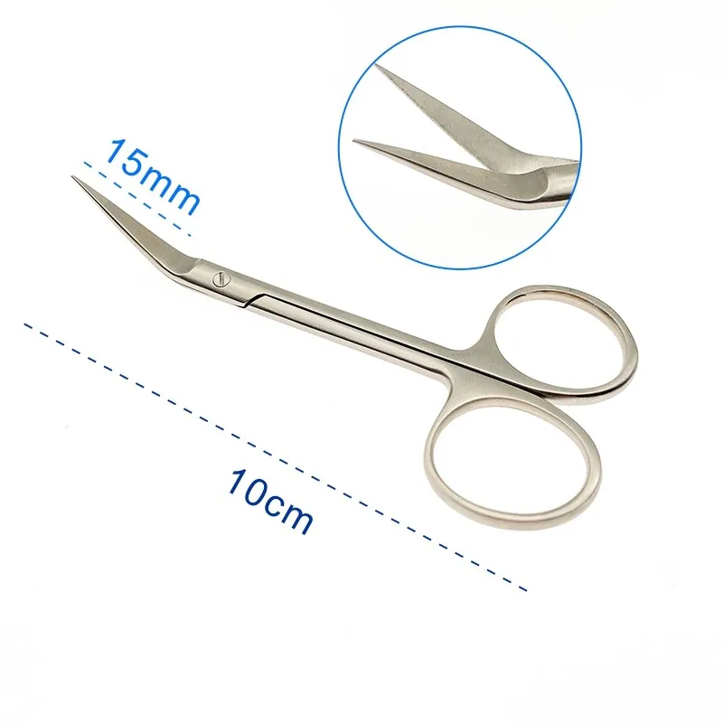 Septum scissors Cosmetic nose plastic Rhinoplasty instrument tool stainless steel 10cm fine scissors