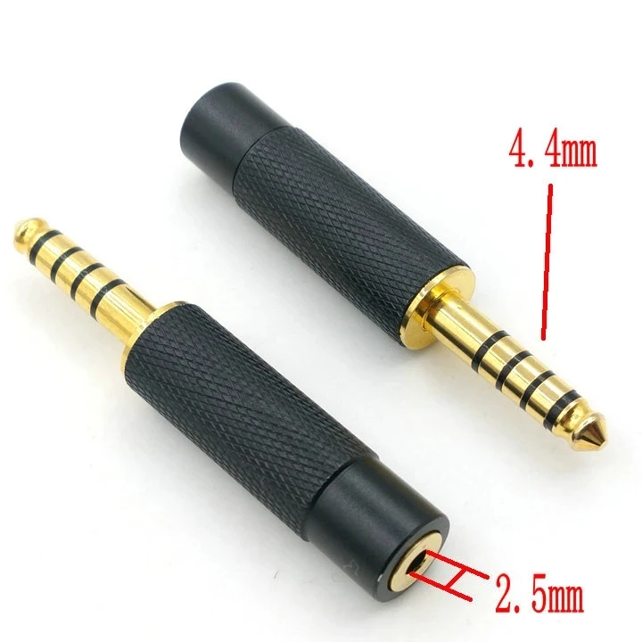 1PCS 4.4mm 5 Pole Male to 2.5mm 4 Pole Female Balanced Adapter For Sony NW-WM1Z