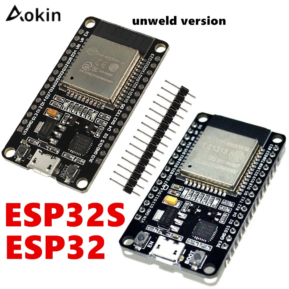 Aokin ESP32 Development Board 2.4Ghz Dual-Mode Wifi + Bluetooth Dual Cores ESP32s Antenne Module Board Voor Arduino ide