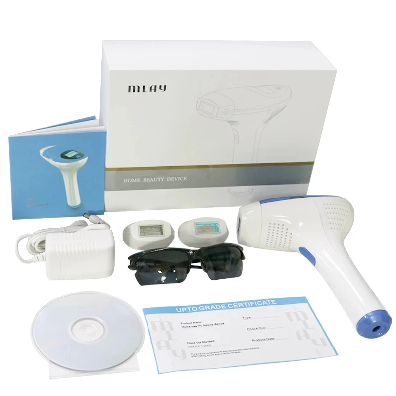 Mlay Laser Hair Removal 500000 Flashes Permanent IPL Hair Removal Machine For Woman With 3 Hair Removal Lamp Depilador