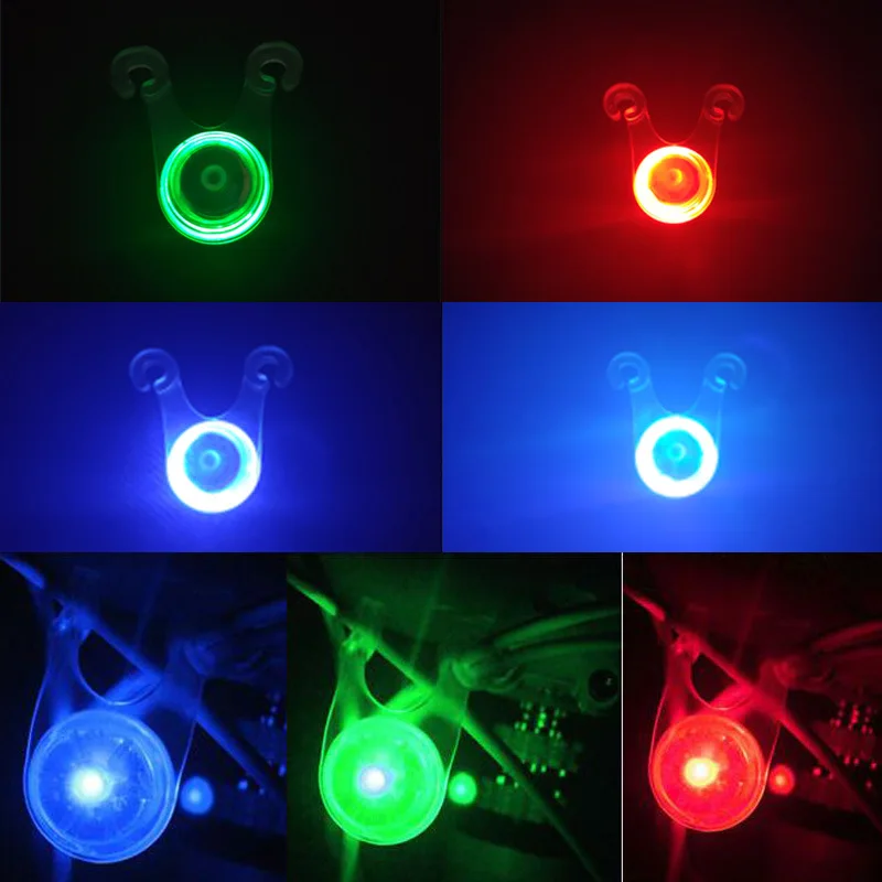 Lampu Sepeda Silikon Tahan Air Lampu Peringatan Keamanan Flash LED Aksesori Lampu Rel Belakang Depan Sepeda