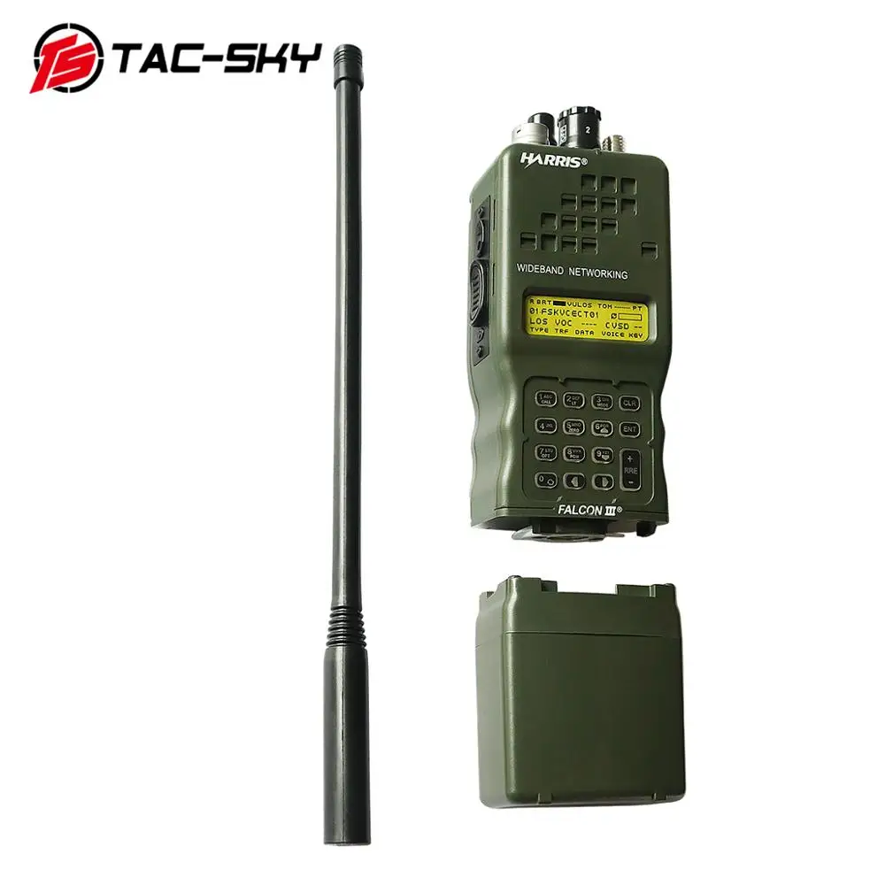 TAC-SKY Military Tactical Headset Walkie-Talkie Simulation Model Harris AN / PRC152 152A Virtual Case Dummy Case