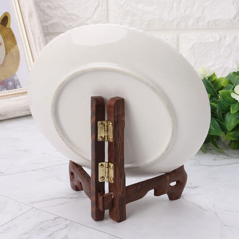 3-7 Inch Tall Wood Display Stand Holder Easels For Plates Photos Tea Tray 5 Size