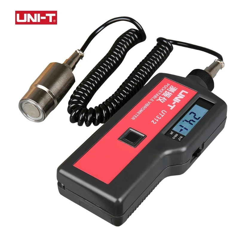 UNI-T UT312ดิจิตอล Vibrometer แบบพกพาแยกการสั่นสะเทือนเมตรการเร่งความเร็ว Displacement Measurement Tester