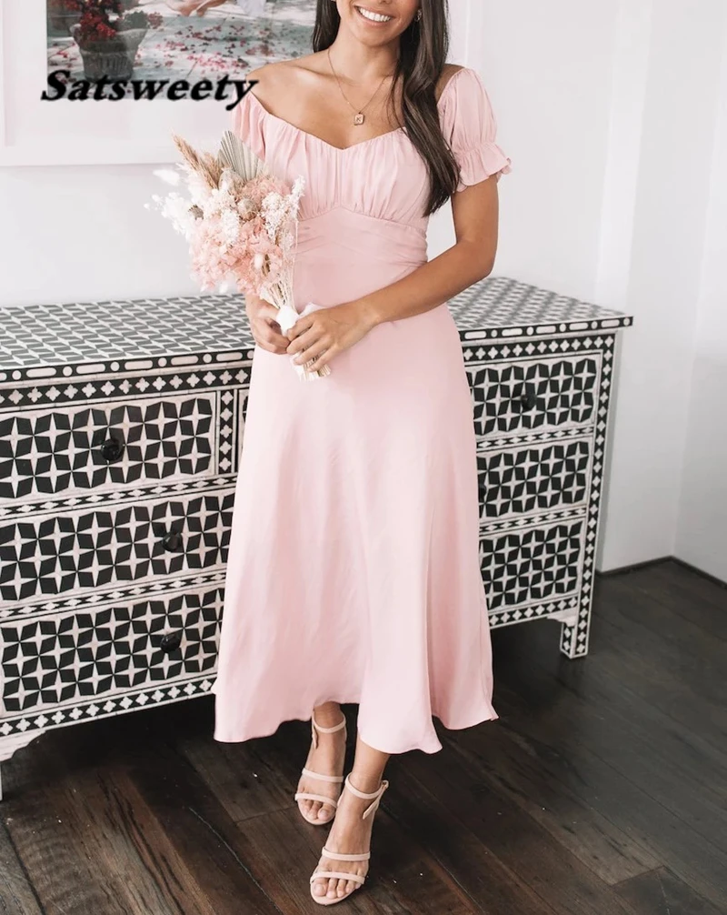 Short Bridesmaid Dresses Chiffon Vestido De Noiva Wedding Guest Dress Robe De Soirée De Mariage