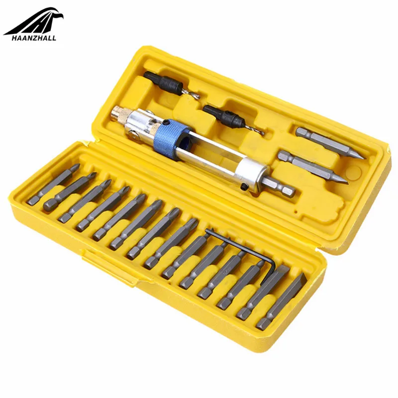 20PCS Swap Drill Bit Half Time Drill Driver Swivel Head Quick-Change Driving Repair Tools Set