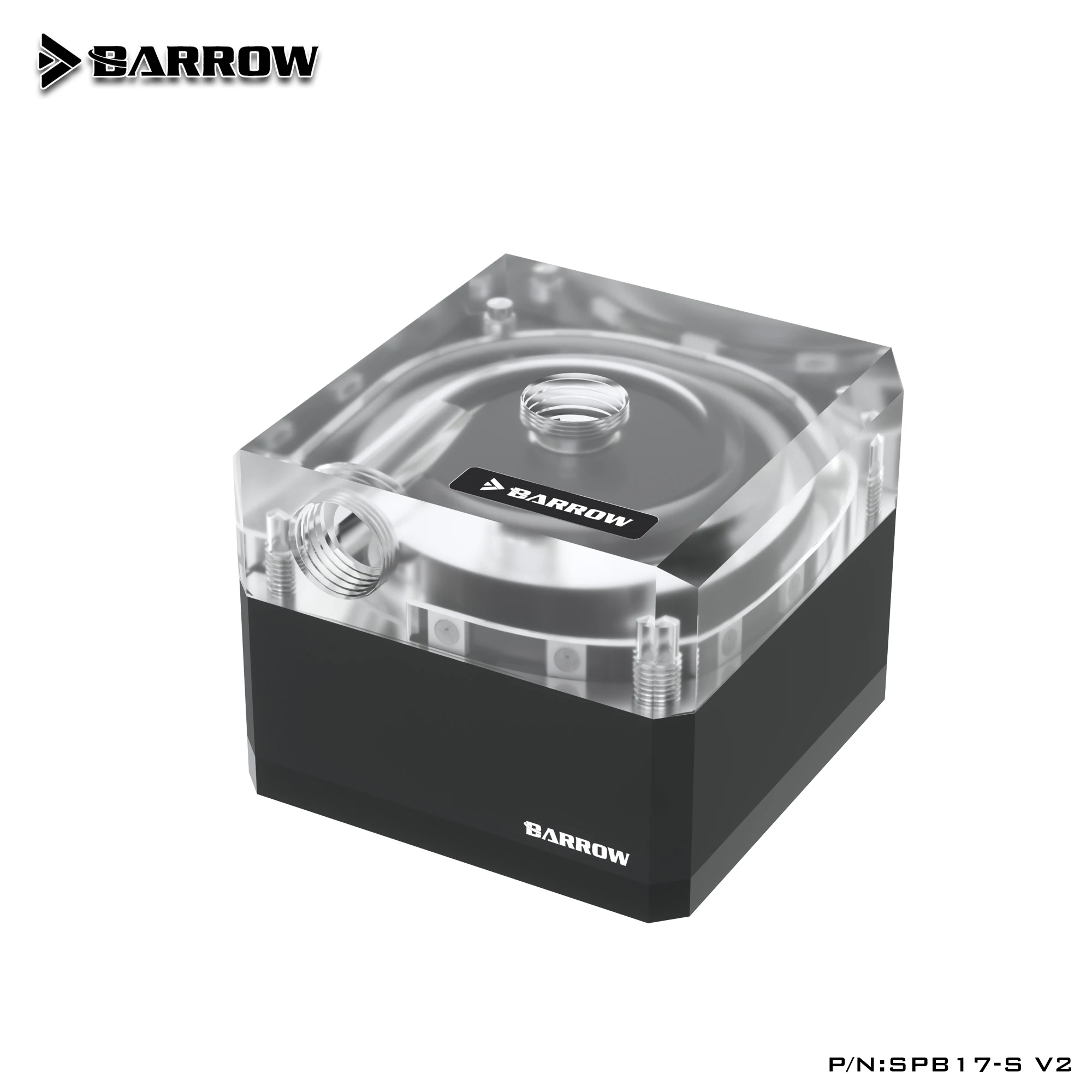 Barrow 17W PWM  DDC Pump LRC 2.0 Lighting Metal Shell Manual And PWM Speed Control , Max Flow 960L/H, SPB17-S V2