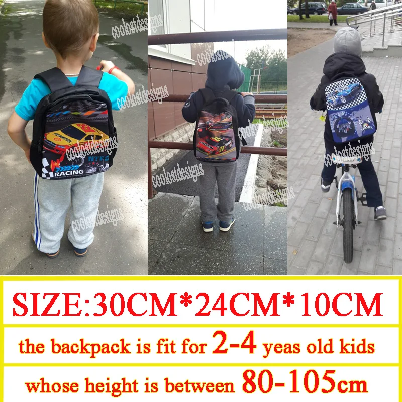 12 Inch Farm Tractor Print Children School Bags Boys Girls Kindergarten Backpack Baby Toddler Bags Kids Book Bag Gift