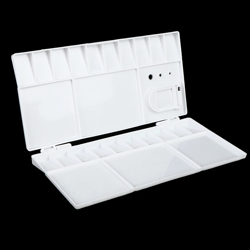 25Grid Folding Watercolor Palette Watercolor Paint Tray Box Pigment Box
