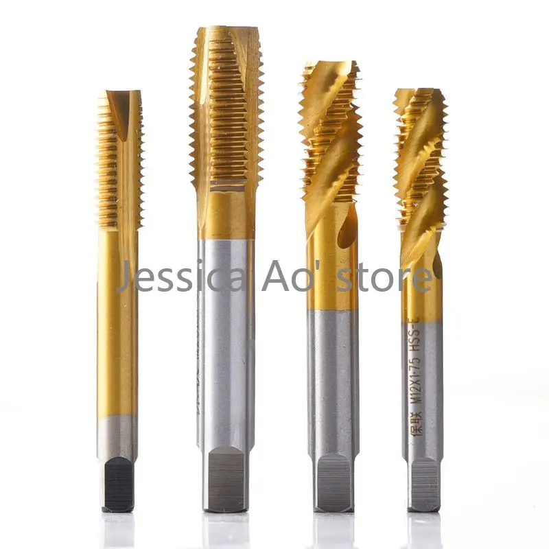 Rubinetto a macchina rubinetti placcati in titanio speciale per rubinetto a punta affilata e resistente in acciaio inossidabile rubinetto a fessura diritta rubinetto a spirale