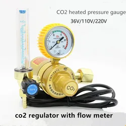 Co2 Regulator Air Pressure Regulator Welding Gas Regulators Valve Control Weld Compressor Parts Reducer Heated Flow Meter Gauge