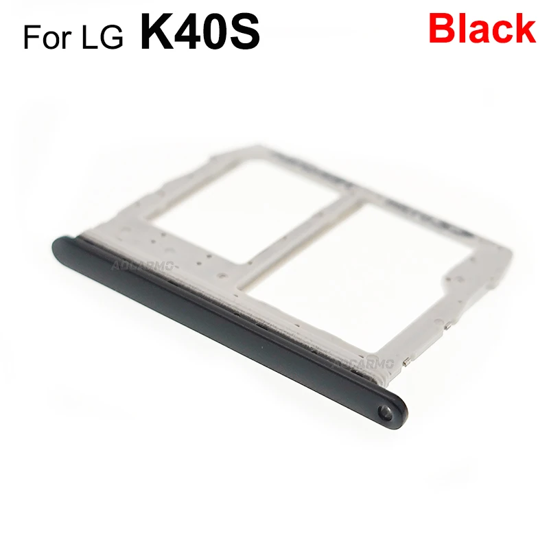 Aocarmo SIM Karte Für LG K40S SD Speicher MicroSD Halter Nano Sim Tray Slot Ersatz Teile