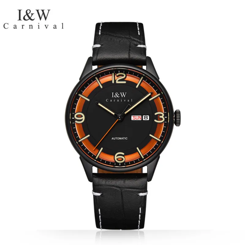 

Montre CARNIVAL Men Mechanical Wristwatches Brand Luxury Dress Automatic Watch for Men NH36 Movement Waterproof Man Reloj Hombre