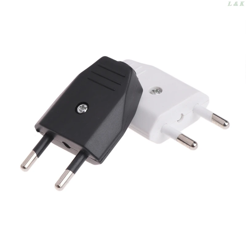 2 Pcs Nuovo Tipo di Tipo Tedesco di Alimentazione Standard Europeo 2 Spille Spine Cavi di Rete 2.5A 220V Contatto Elettrico L29K