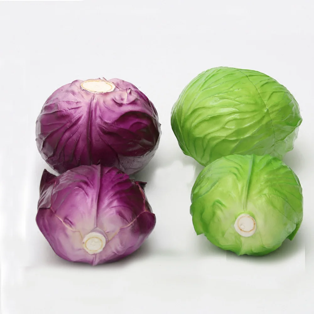 High imitation fake artificial cabbage&plastic fake simulated artificial cabbage vegetable model