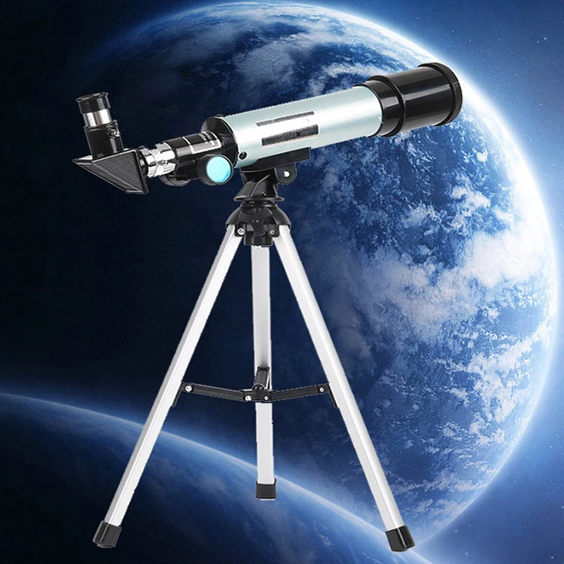 

360X50 Astronomical Telescope 90x Magnification Outdoor Monocular With Tripod Optical Glass Metal Tube Telescope Watching Moon