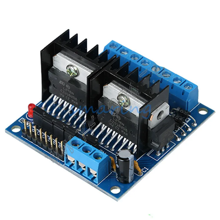 L298N DC Motor Driver Board Module L298N Dual H Bridge Stepper Motor Control for Robot Smart Car