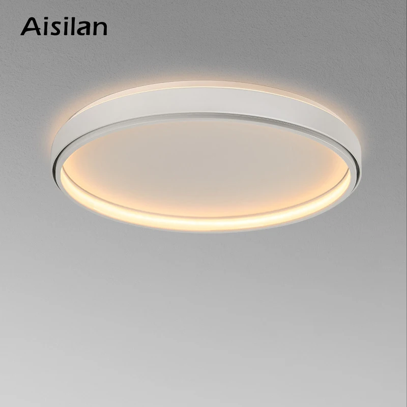 Aisilan Modern Ultra-thin Silicone Lampshades LED Ceiling Light Dustproof 54W Ceiling Lamps for Living Room Bedroom Dining Room