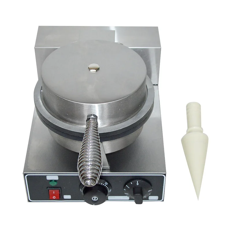 Electric Ice Cream Waffle Cone Maker Nonstick Commercial Ice Cream Cone Machine Egg Roll Maker 110V/220V FY-1A