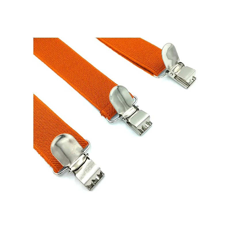 NEW Solid Orange Black Men Bow Tie and Suspender Sets Classic Shirts Bowtie Suspender For Men Bow Ties Butterfly Cravats Bowties