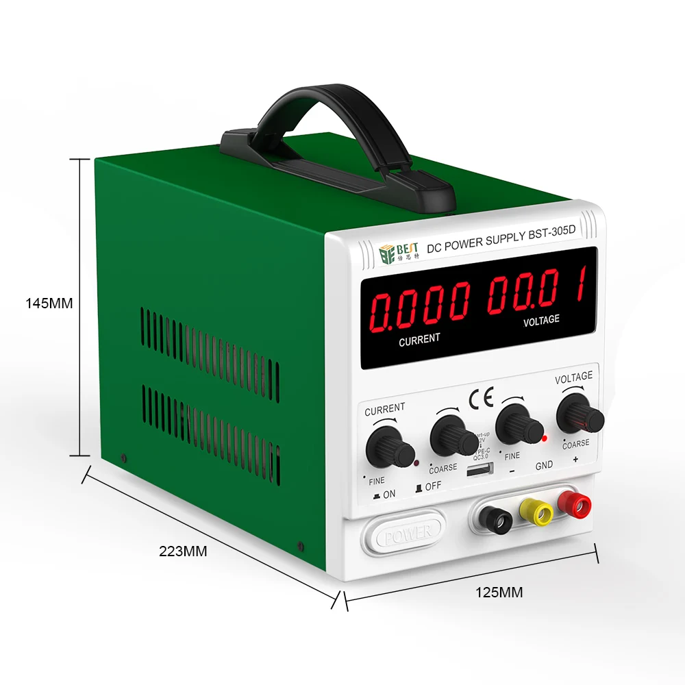 

BST-305D 30V 5A источник питания постоянного тока, высокоточный регулятор напряжения, Регулируемый источник питания с USB-портами инструмент для ремонта мобильных телефонов