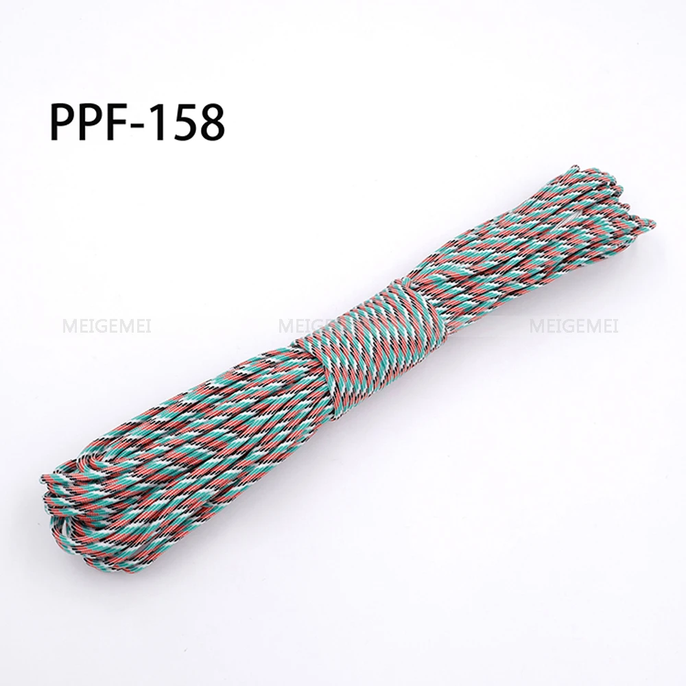 1pcs Christmas Series 550 Paracord Parachute Cord Lanyard Mil Spec Type III 7 Strand Core 100 FT Christmas Gift