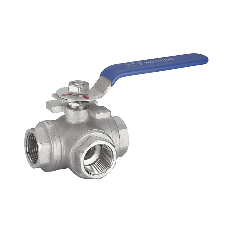 

1/2" 3/4" 1" 1-1/4"2" Three Way 304 Stainless Steel BSP Thread Ball Valve T-type L-type DN15 DN20 DN25 DN32 DN40 DN50 ball Valve