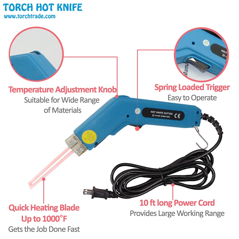 Thermal Cutter Styrofoam EPE XPS Cutter Foam Cutting Gun Electric Hot Knife Foam Cutter