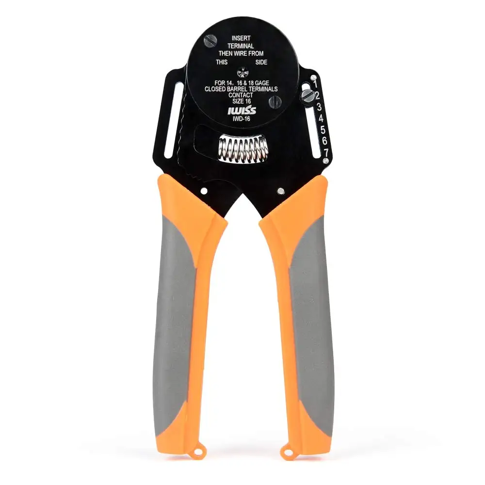 IWD-12/16/20 النمط الألماني ديشي موصل كماشة العقص الصغيرة تشكيله محطة الذكور والإناث دبوس المكشكش أداة #3