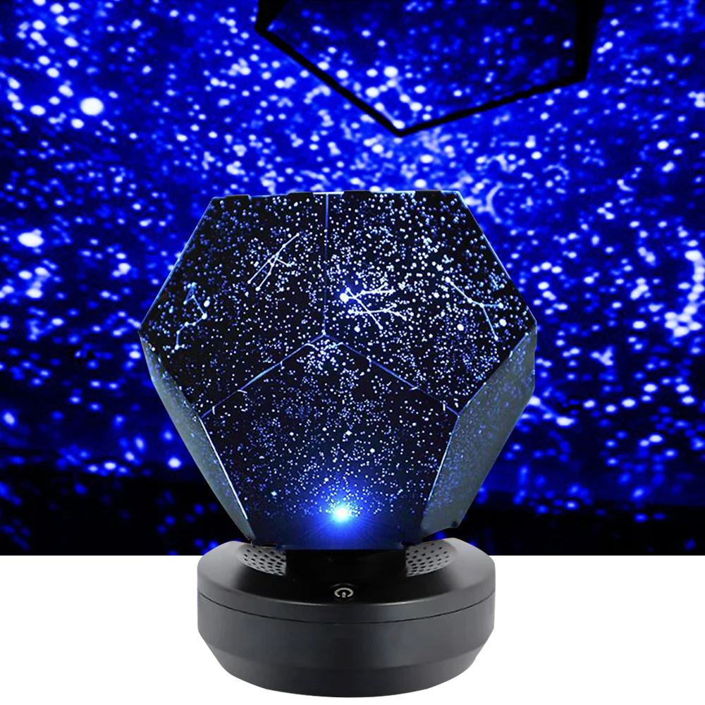 LED Galaxy Starry Night Light Laser Projector Ocean Star Sky Party Lamp Rotate Speaker Lamp Kids Baby Christmas Gift