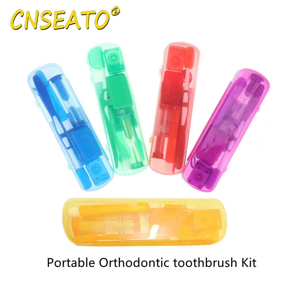 Kits de cuidado de ortodoncia, aparatos ortopédicos, cepillo Dental, cepillo Interdental, espejo de cera, higiene bucal de viaje, limpieza, blanqueamiento Dental