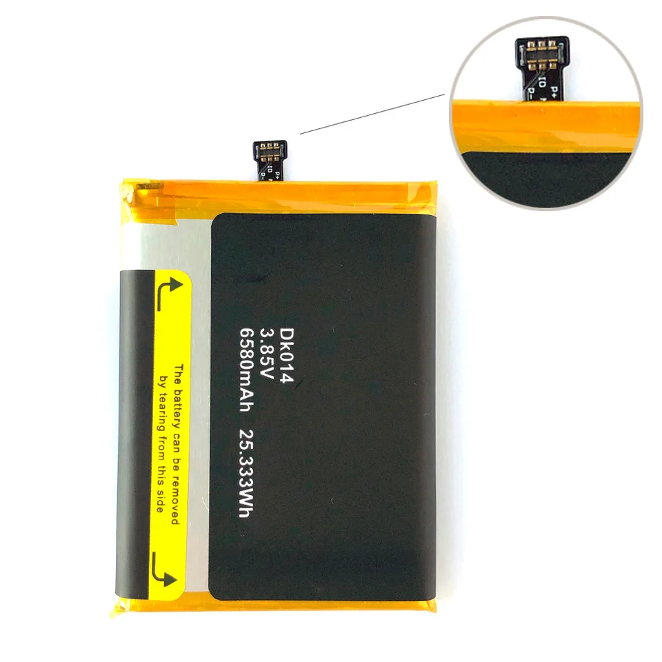 Batería original de alta calidad 6580mAh DK014 para Blackview BV9800 Pro, repuesto para teléfono móvil 3