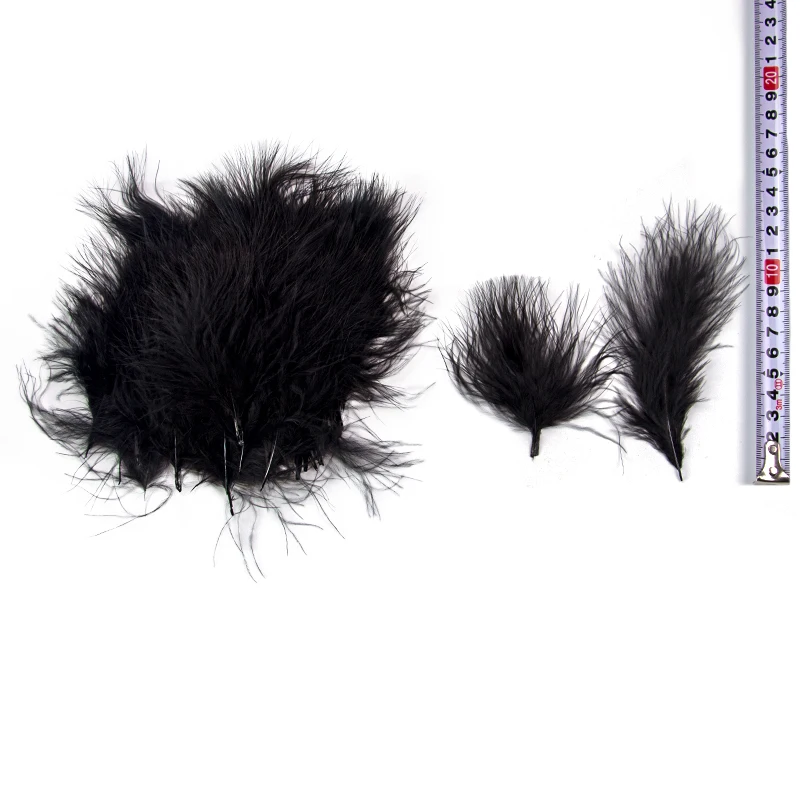 Wholesale Fluffy Black Ostrich Pheasant Feathers for DIY Crafts Wedding Party Decoration Christmas Accessories Natural Feather