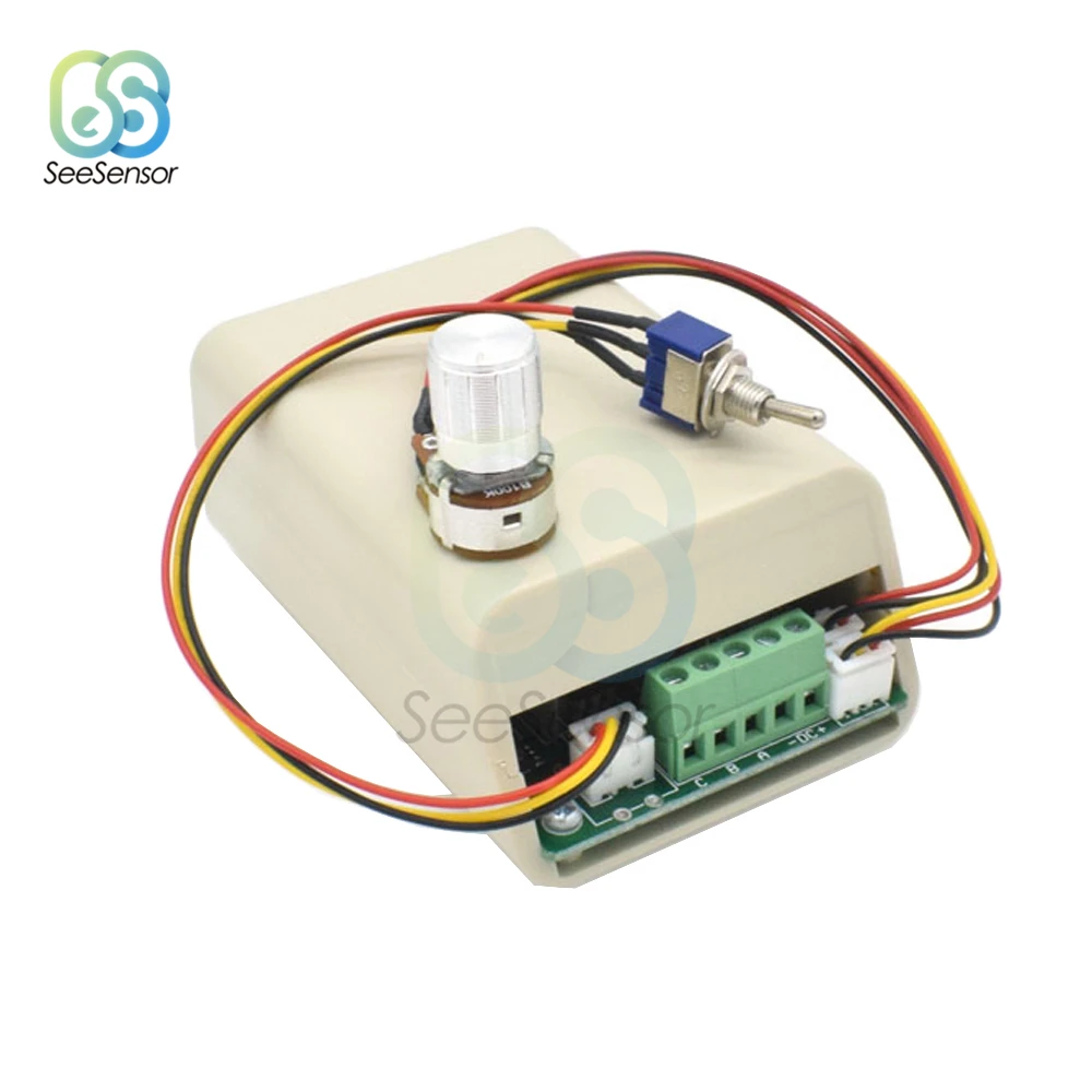 BLDC Three-Phase Brushless Motor Speed Controller Explosive Fan Drive DC 5-36V 15A With Potentiometer Switch 12V 24V