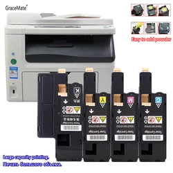 GraceMate 1250 Color Full Cartridge Status Laser Printer Toner Cartridges Compatible for Dell 1250c 1350cnw 1355cn 1355cnw