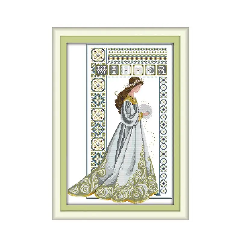 Angel (2) cross stitch kit NOEL bride beauty canvas stitching 14ct 11ct pre stamped fabric embroidery DIY handmade needlework