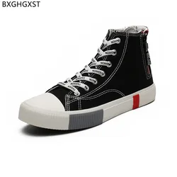 High Top Sneakers Non-leather Casual Shoes Man Canvas Shoes Men Platform Shoes for Man 2024 Vulcanizar Los Zapatos נעליים לגברים