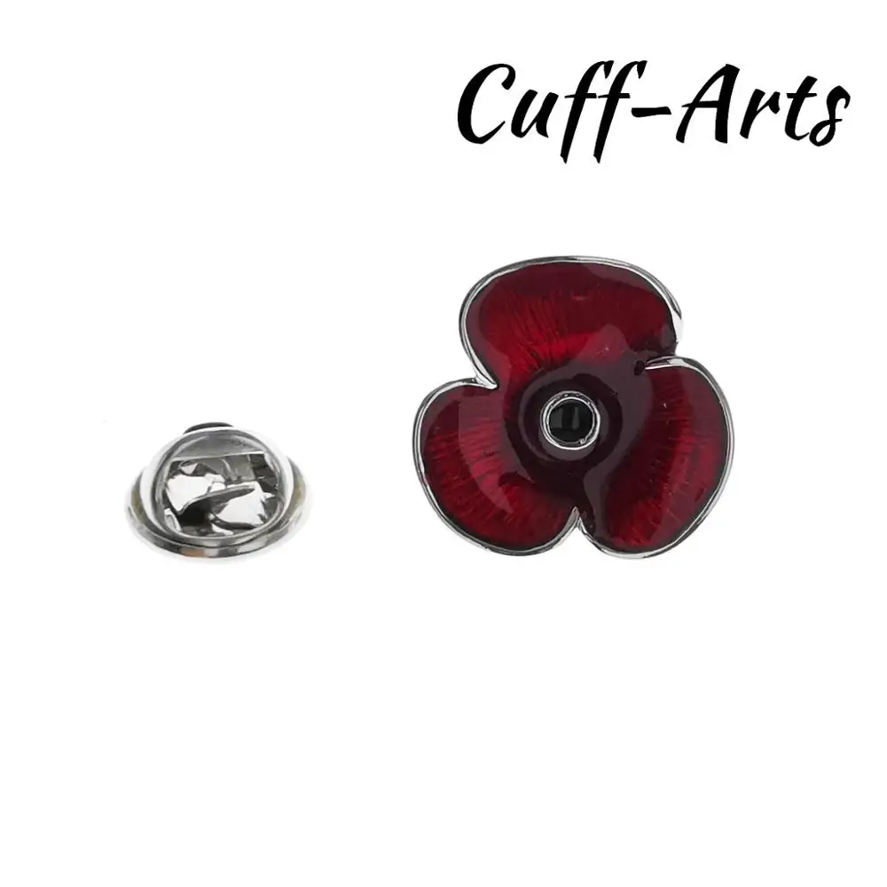 Lapel Pin Red Poppy Lapel Pin Badge Fashion Brooches Novelty Pin Jewelry By Cuffarts P10426