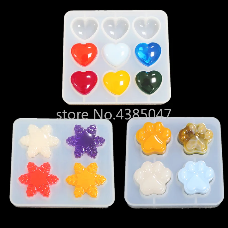 

1 PC Heart Claws Snowflower Silicone Resin Epoxy Jewelry Molds for DIY Crafts UV Resin Jewelry Tools